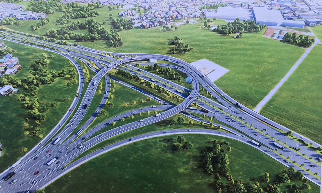 Phối cảnh một nút giao trên Vành đai 3 TP.HCM - Nguồn: Ban Giao thông TP.HCM