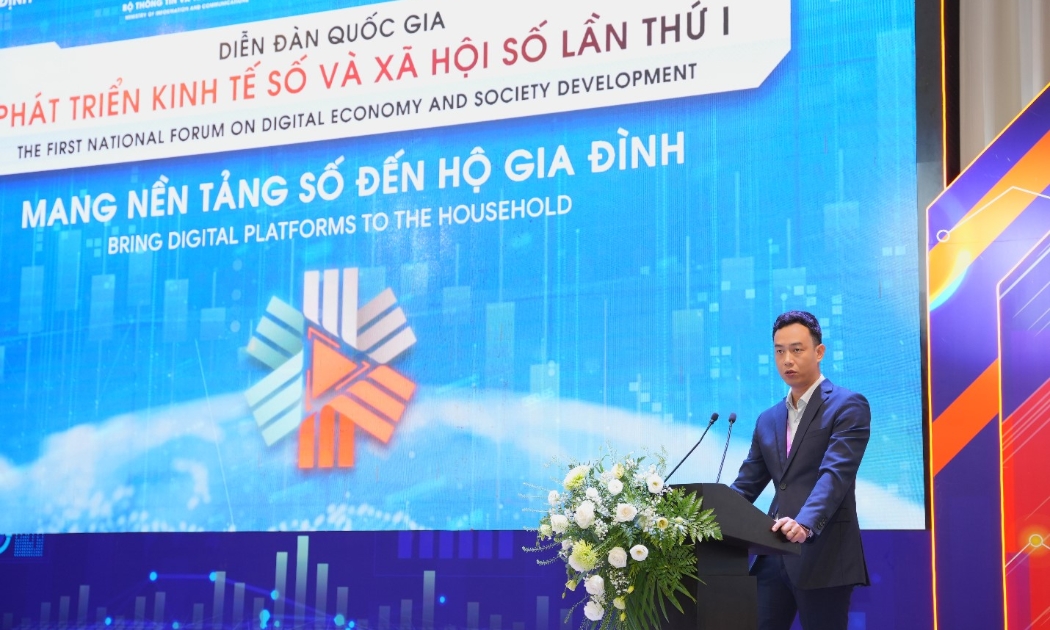Phó Tổng giám đốc VDS Trương Quang Việt phát biểu tại diễn đàn.