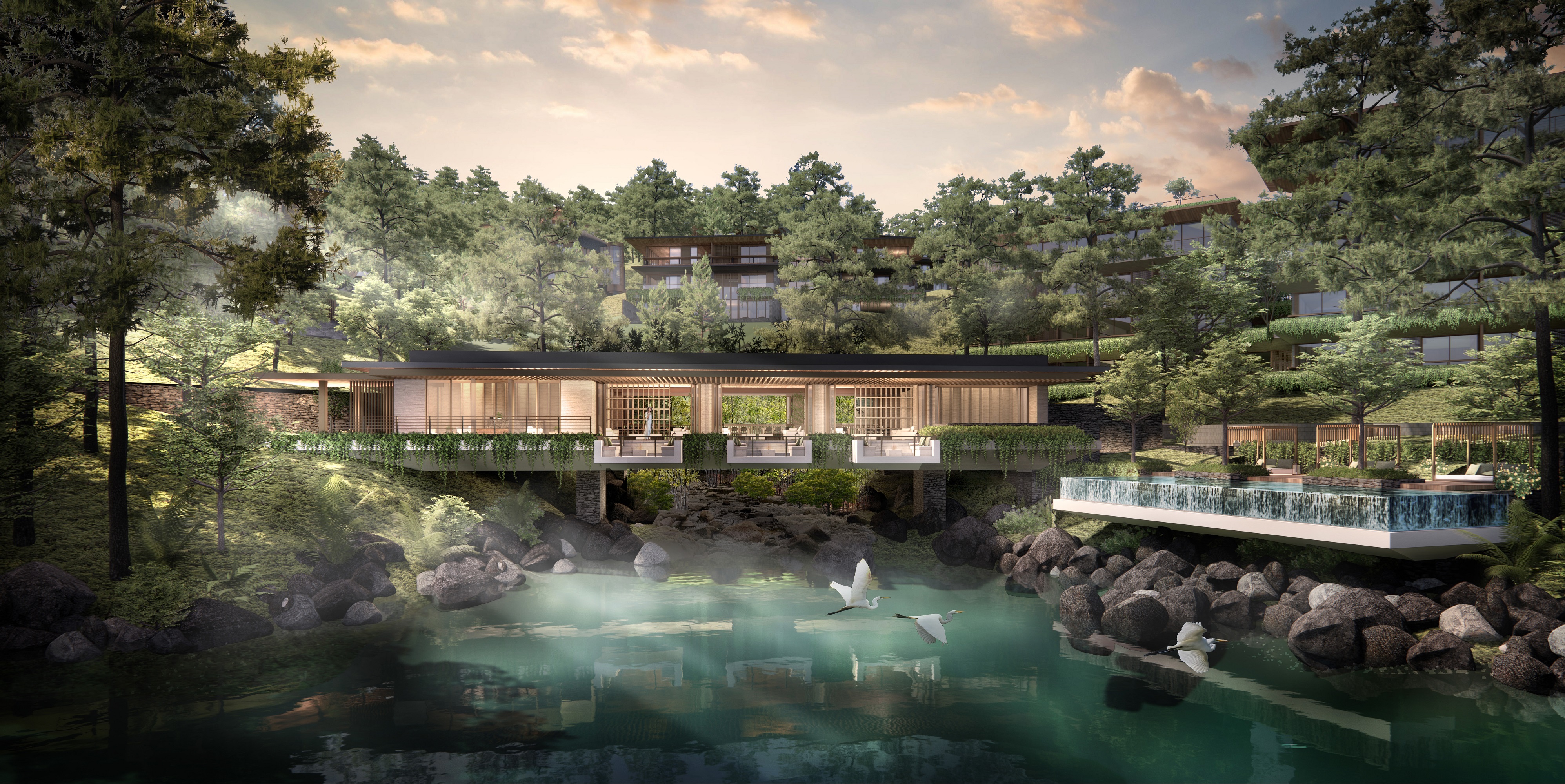 InterContinental Thanh Xuan Valley Resort, khu nghỉ dưỡng trong thung lũng đầu tiên của thương hiệu InterContinental Hotels & Resorts tại Việt Nam. Ảnh: BIM Land.