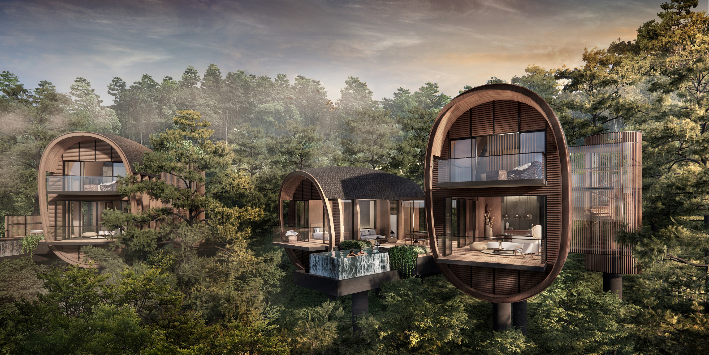 Tree Top Villa, phòng khách sạn cao cấp độc đáo trên cây, lần đầu được giới thiệu. Ảnh: BIM Land.