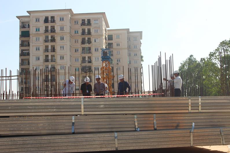 Dự án Nhà ở xã hội A6-A7 đang triển khai xây dựng