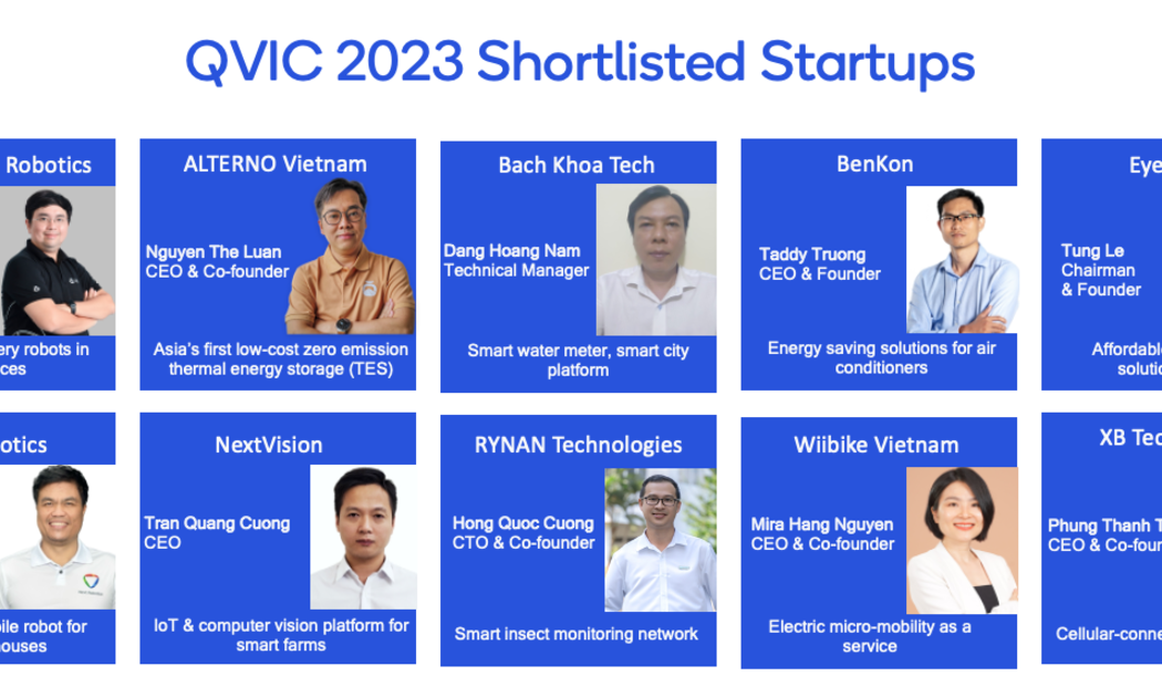 TOP 10 QVIC 2023 sẽ tham gia tranh tài tại Qualcomm Innovation Challenge 2023 - Finale Event diễn ra tại Block71, TP.HCM ngày 20/9/2023.