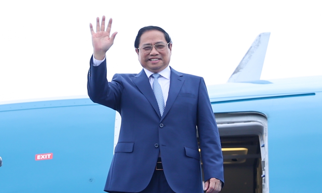 Thủ tướng Phạm Minh Chính lên đường dự Hội chợ Trung Quốc-ASEAN và Hội nghị Thượng đỉnh thương mại-đầu tư Trung Quốc-ASEAN. Ảnh: VGP.