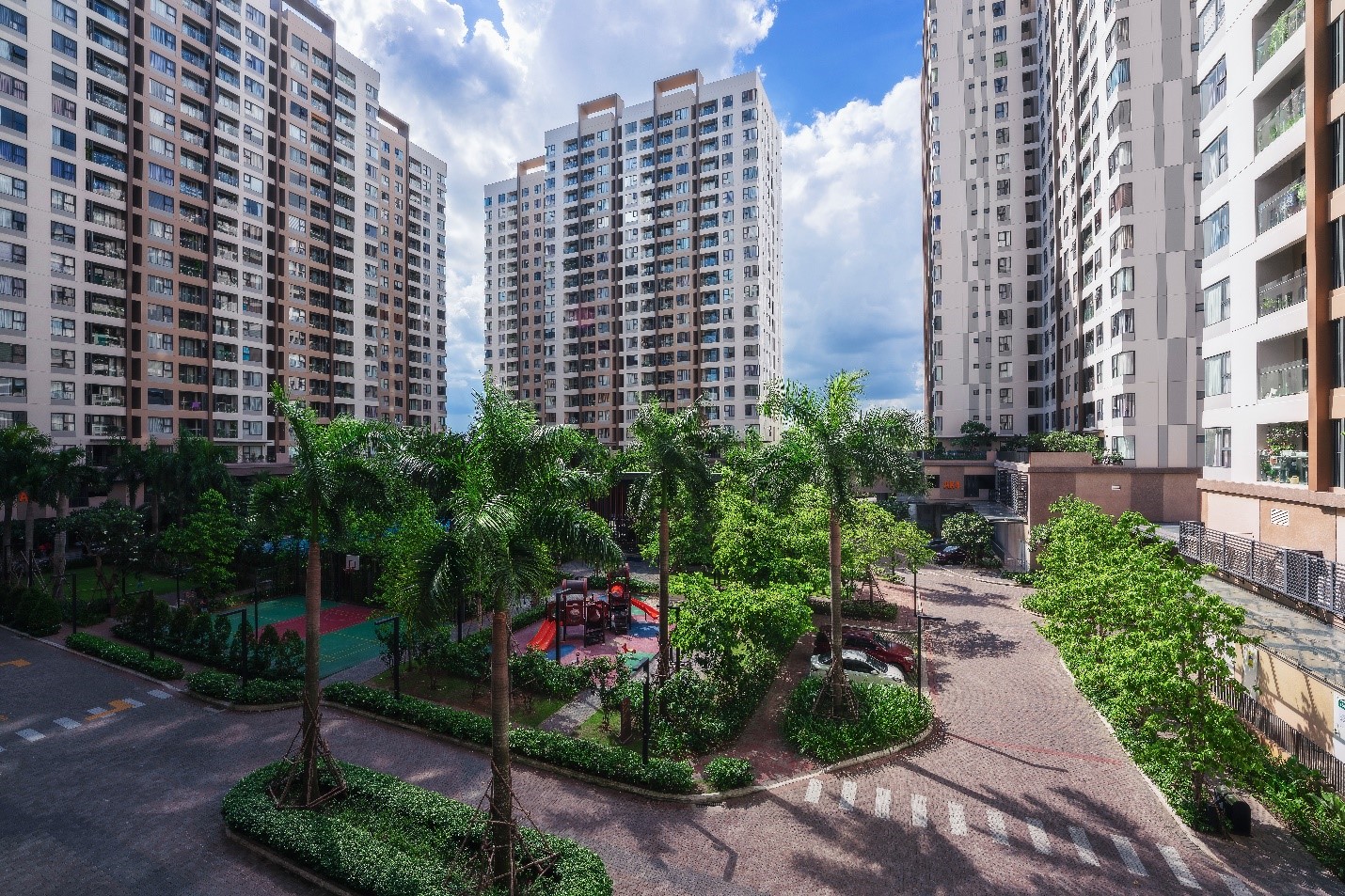 Akari City giai đoạn 1 đã hoàn thiện với tiện ích nội khu phong phú.