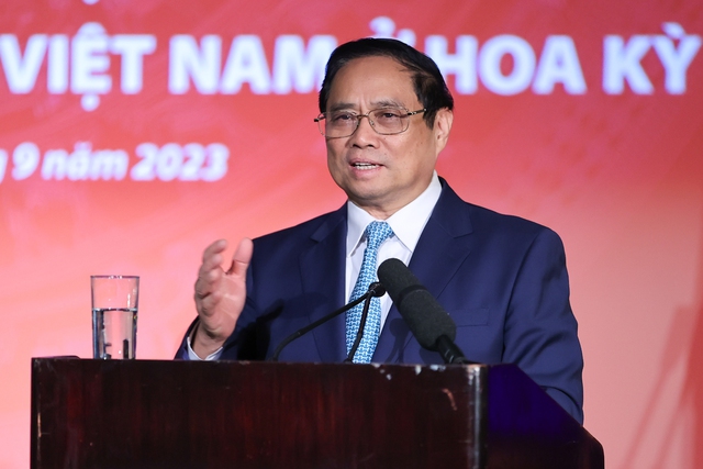 Thủ tướng Phạm Minh Chính mong 2,2 triệu kiều bào tiếp tục đóng góp cho đất nước và quan hệ Đối tác chiến lược toàn diện Việt Nam – Hoa Kỳ - Ảnh: VGP.