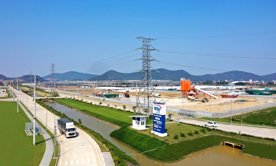 Khu công nghiệp WHA Industrial Zone 1 - Nơi Tập đoàn Foxconn lựa chọn làm điểm đầu tư dự án. Ảnh: WHA.