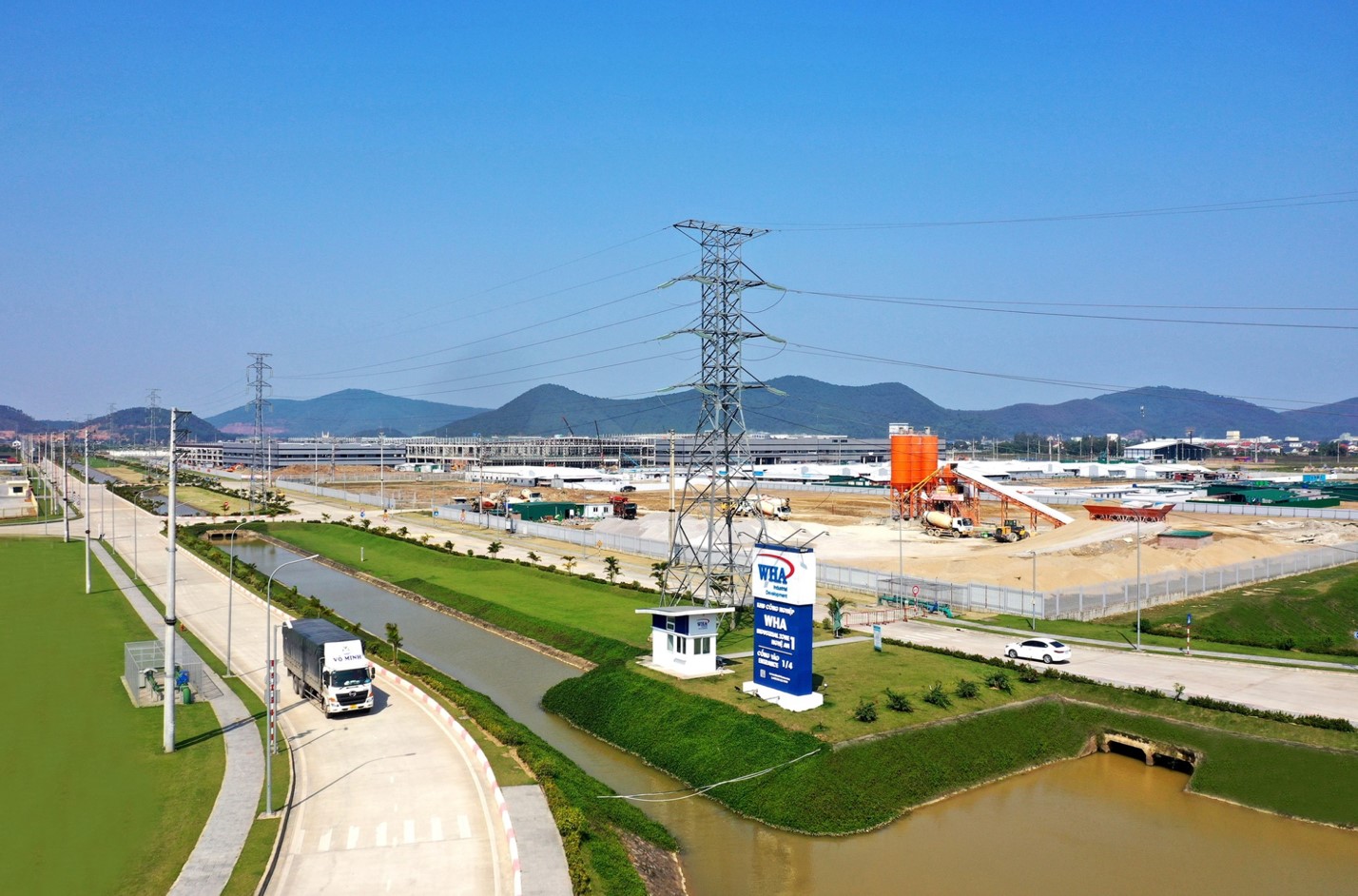 Khu công nghiệp WHA Industrial Zone 1 - Nơi Tập đoàn Foxconn lựa chọn làm điểm đầu tư dự án. Ảnh: WHA.