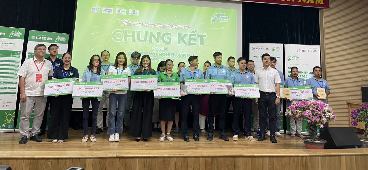 Ban tổ chức công bố 15 dự án tiếp theo vào vòng chung kết Cuộc thi Dự án khởi nghiệp Xanh lần 9 - năm 2023.