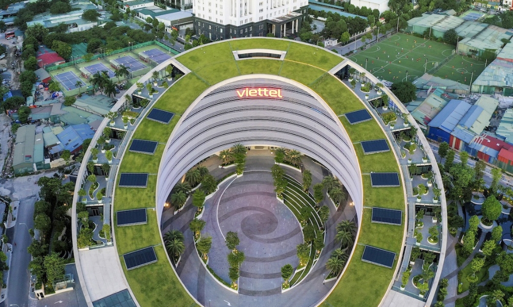 Tòa nhà trụ sở của Viettel đạt tiêu chuẩn của Hội đồng Công trình xanh Hoa Kỳ.