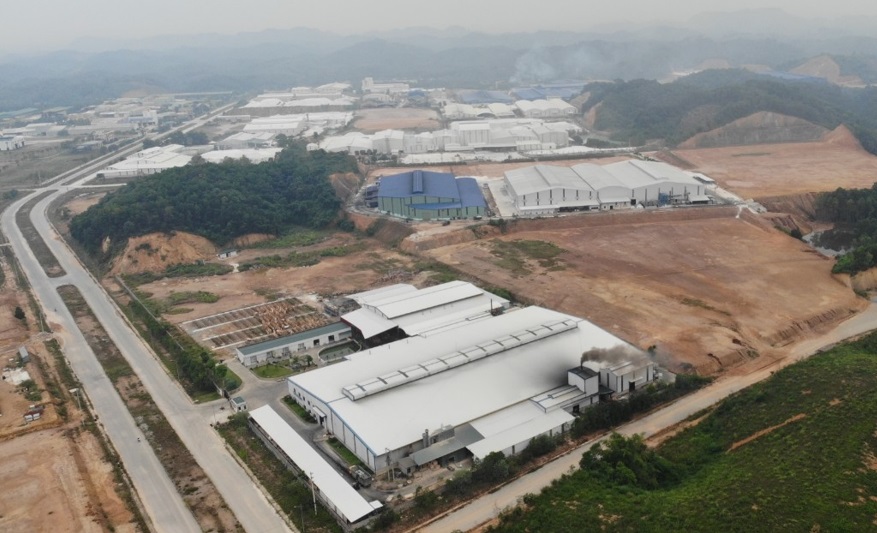 Một góc Khu Công nghiệp phía Nam tỉnh Yên Bái.