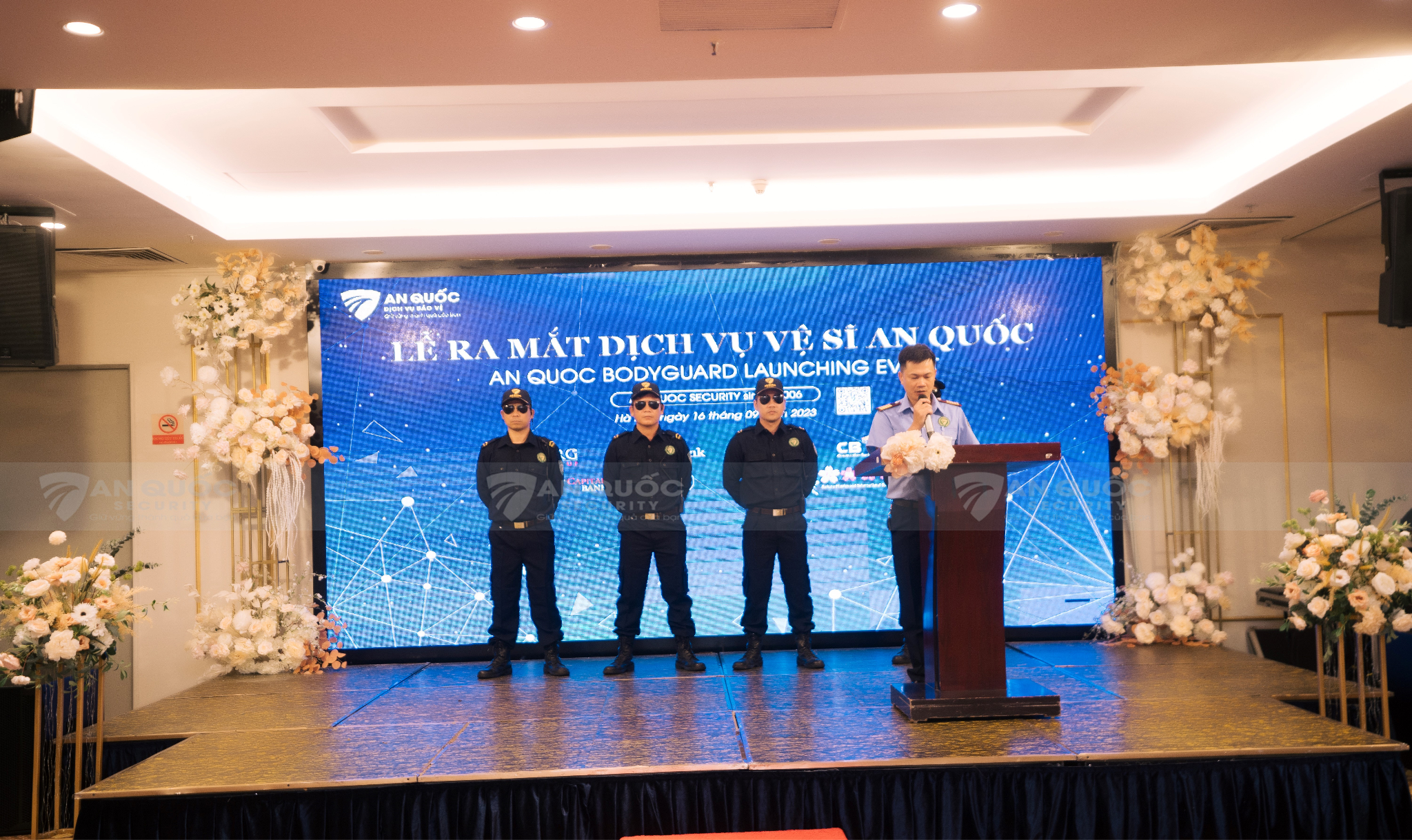 Ông Nguyễn Xuân Thắng,  Tổng giám đốc Công ty TNHH Dịch vụ Bảo vệ An Quốc.