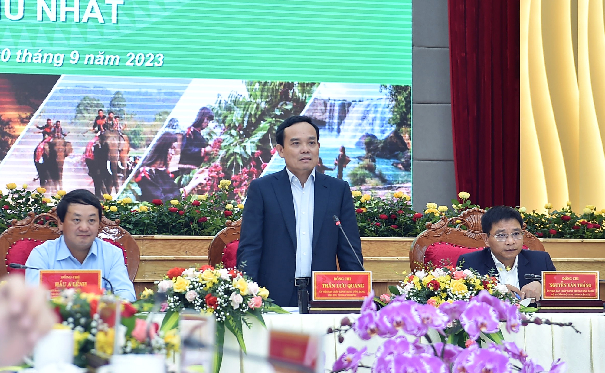 Phó Thủ tướng Trần Lưu Quang: "Trong bối cảnh hiện nay, cần có sự huy động vốn của Trung ương, địa phương và cả nhà đầu tư". Ảnh: VGP.