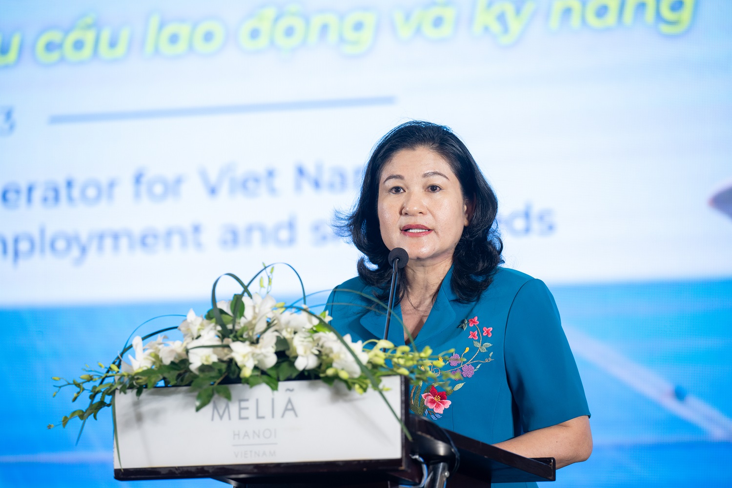 Bà Nguyễn Thị Hà, Thứ trưởng Bộ Lao động - Thương binh và Xã hội.