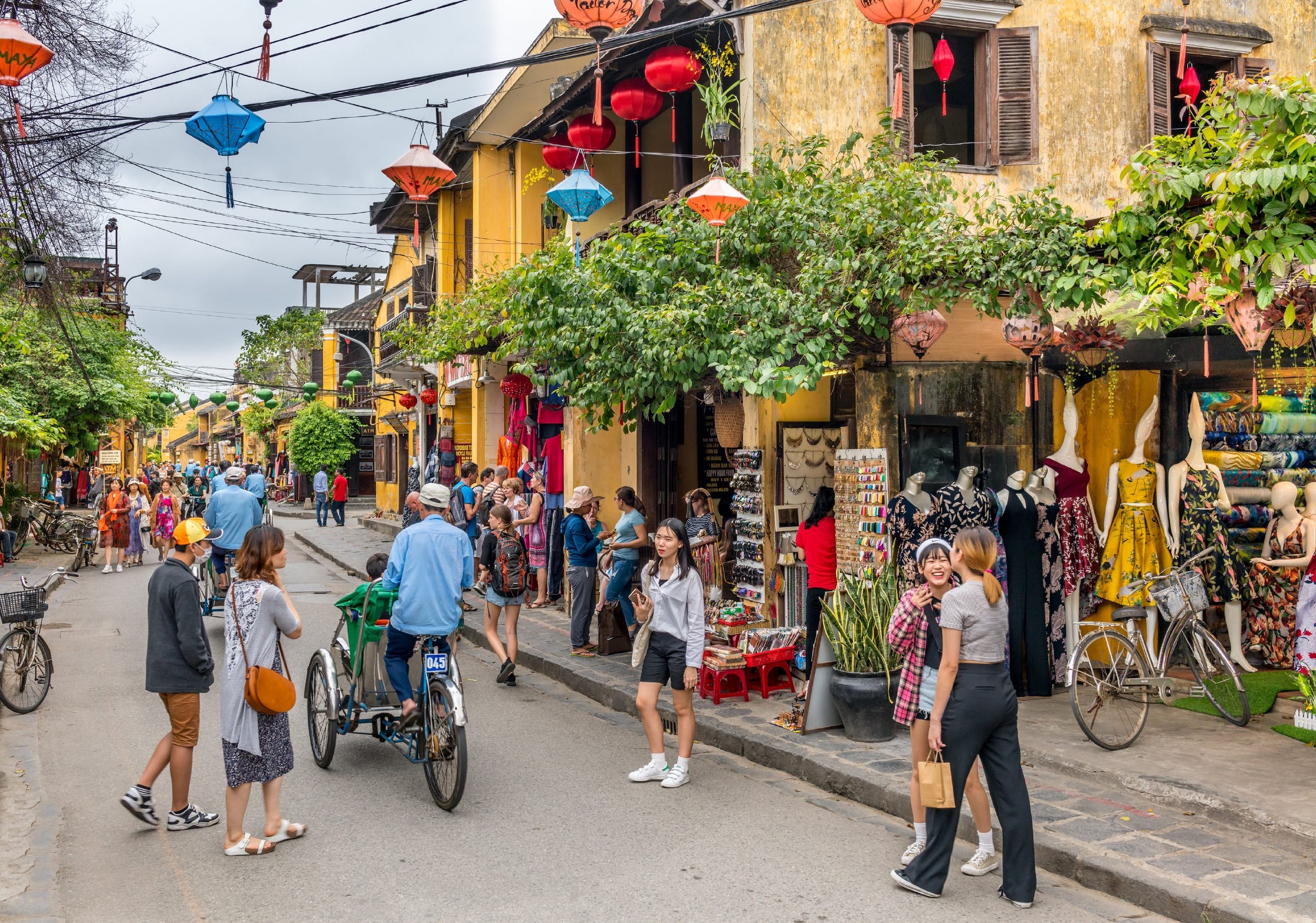 Hoi An ancient town, a famous tourist destination in Quang Nam province.