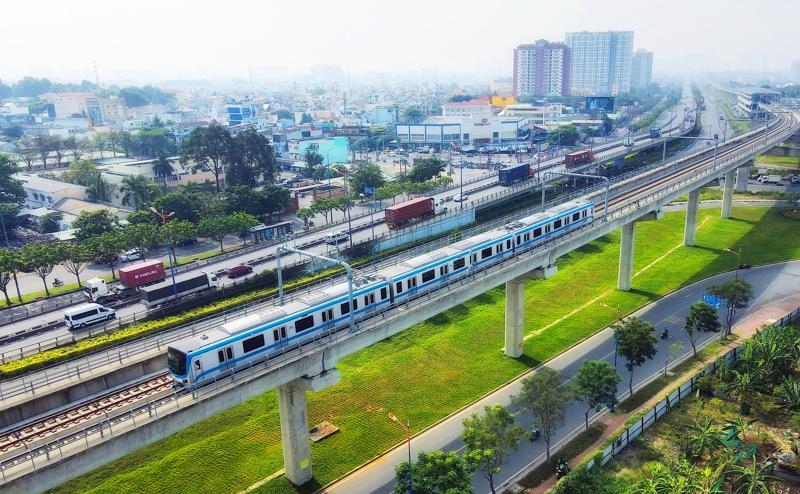 HCMC’s first metro line set for official run next July