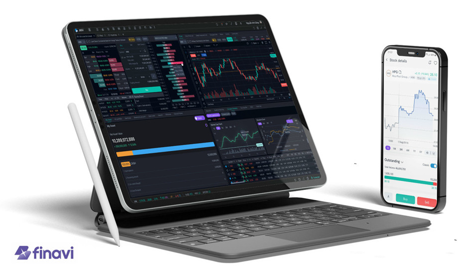 Nền tảng giao dịch chứng kho&aacute;n Finavi của JBSV hướng tới cung cấp c&aacute;c dịch vụ giao dịch chứng kho&aacute;n c&ocirc;ng nghệ ti&ecirc;n tiến với hiệu quả chi ph&iacute; cao.