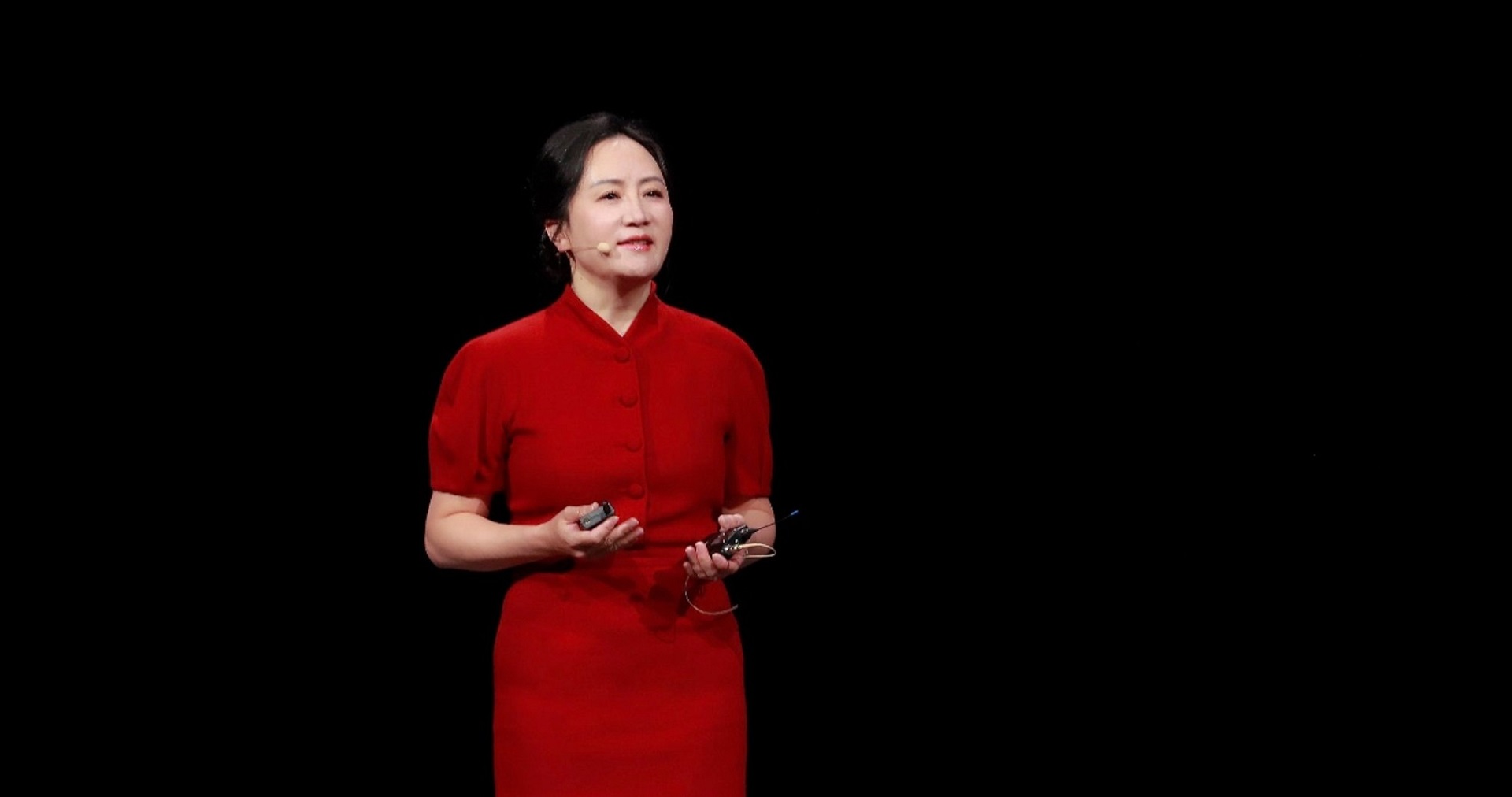 Bà Mạnh Vạn Châu, chủ tịch luân phiên kiêm giám đốc tài chính của Huawei