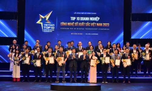 Doanh thu top 10 doanh nghiệp công nghệ số xuất sắc năm 2023 đạt hơn 7 tỷ USD