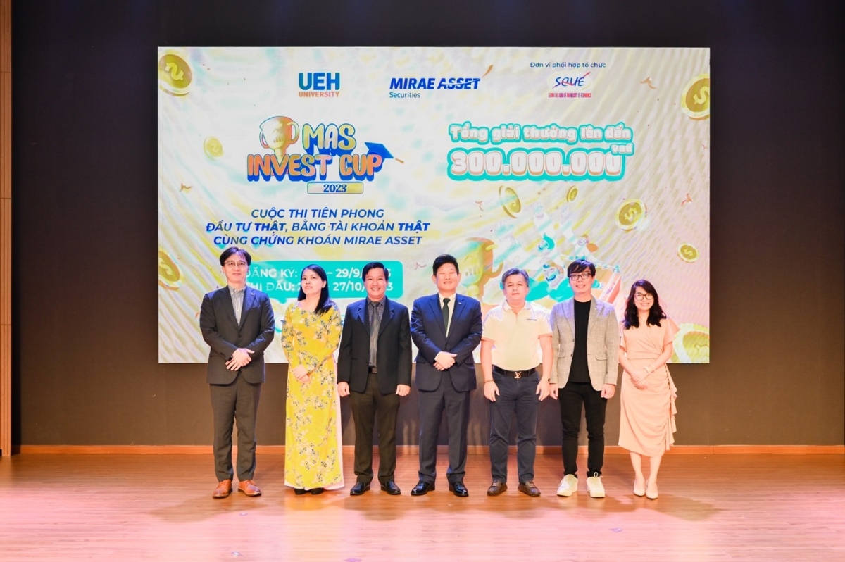 Cuộc Thi MASinvest Cup 2023 do C&ocirc;ng ty Cổ phần Chứng kho&aacute;n Mirae Asset (MAS) phối hợp c&ugrave;ng Khoa Ng&acirc;n H&agrave;ng - Trường Đại học Kinh tế TP.HCM (UEH).