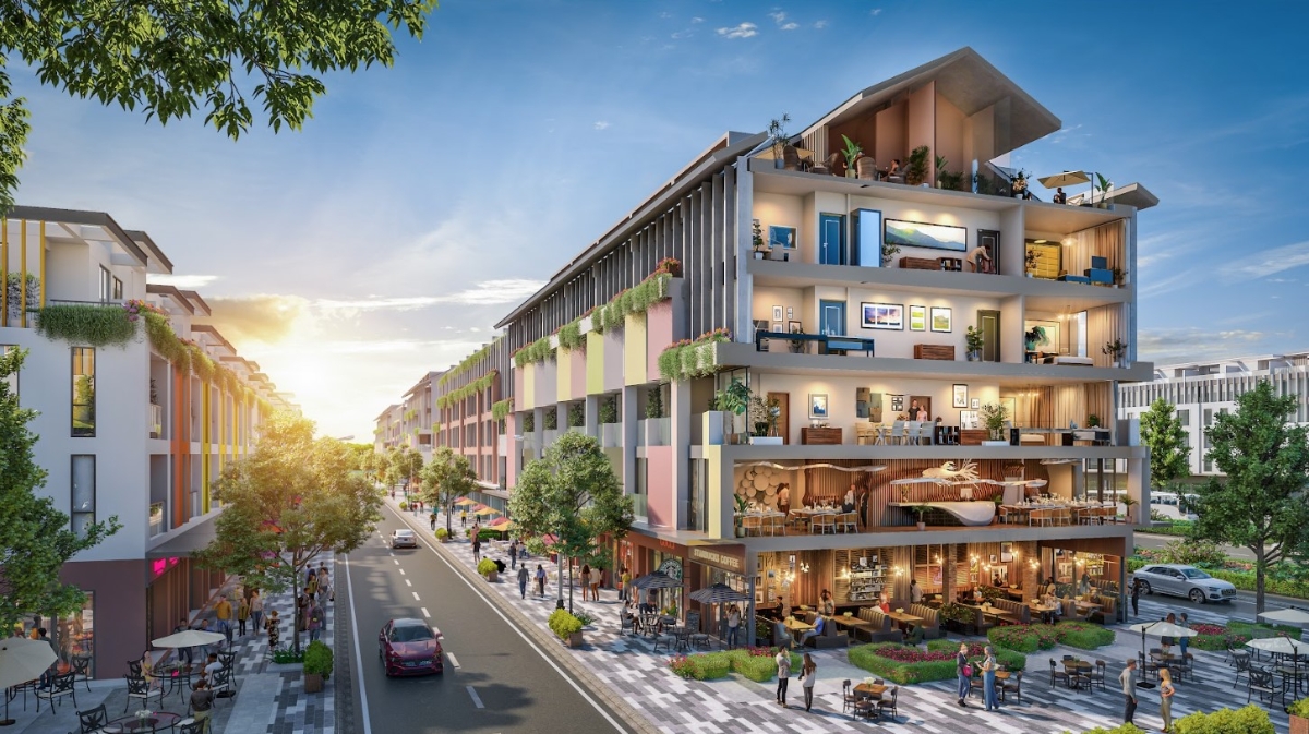 Những tuyến phố s&ocirc;i động tại The Infinity.