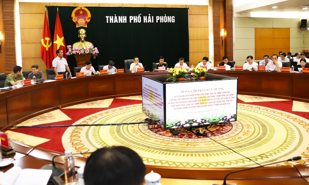 Phó Thủ tướng Trần Lưu Quang làm việc với các tỉnh Hải Phòng, Hải Dương, Quảng Ninh