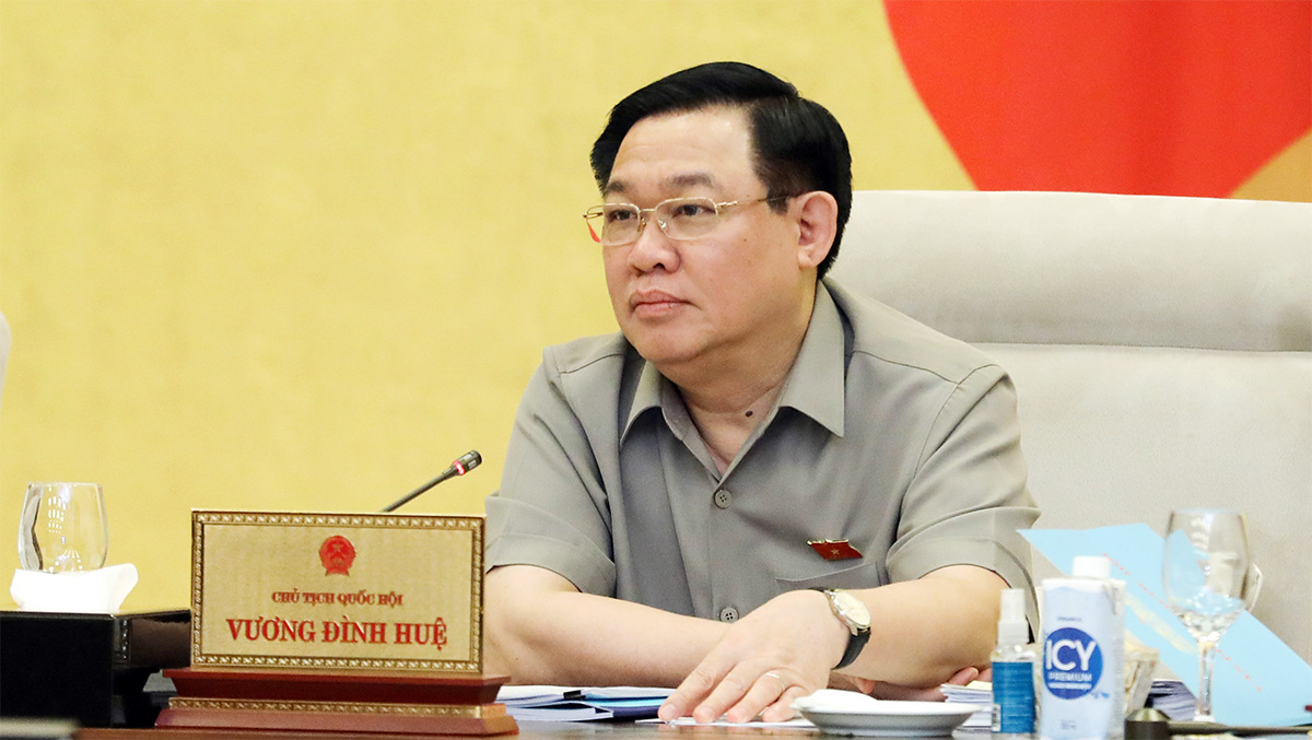 Chủ tịch Quốc hội Vương Đình Huệ. Ảnh: ĐBND