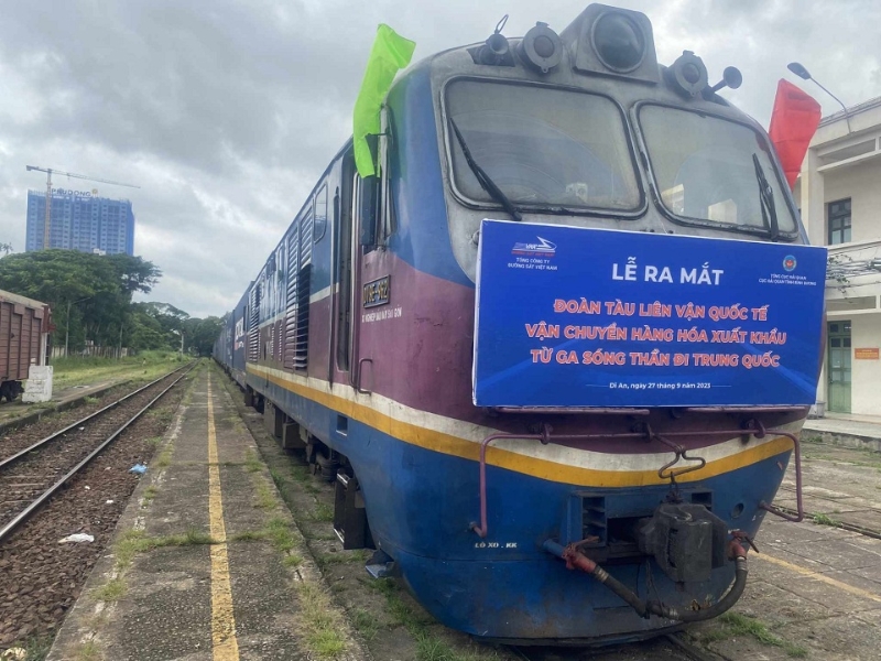 Binh Duong launches international cargo train to China