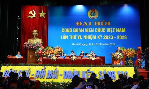 Đại hội Công đoàn Viên chức Việt Nam lần thứ VI đề ra 3 đột phá và 8 nhiệm vụ