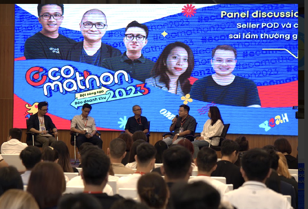 Đại diện các "Chiến binh" của 5 đội lọt vào chung kết Cuộc thi Ecomathon 2023 - Ảnh: Ngô Anh Văn.