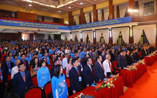 Các đại biểu dự Đại hội Công đoàn Viên chức Việt Nam lần thứ VI