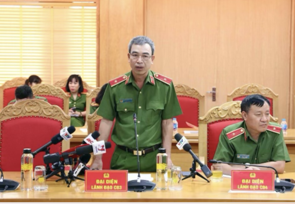 Thiếu tướng Nguyễn Văn Thành, Phó Cục trưởng Cục Cảnh sát kinh tế Bộ Công an. 