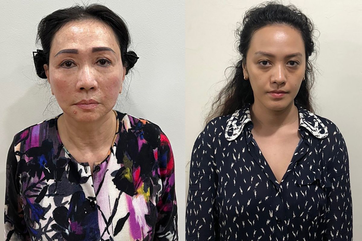 Bị can Trương Mỹ Lan (trái) và Trương Huệ Vân. Ảnh: Bộ Công an.