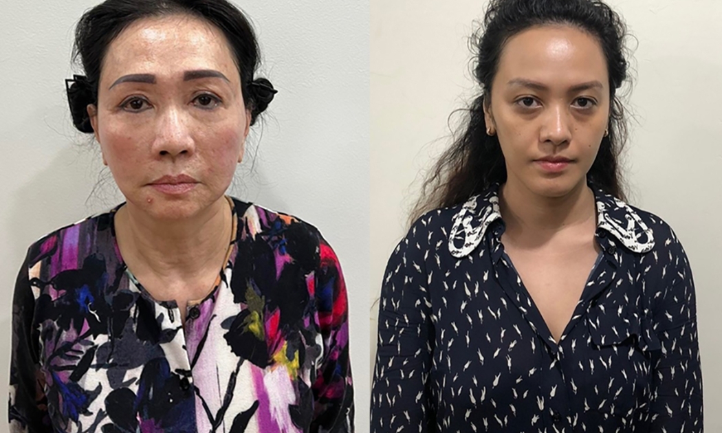 Bị can Trương Mỹ Lan (trái) và Trương Huệ Vân. Ảnh: Bộ Công an.