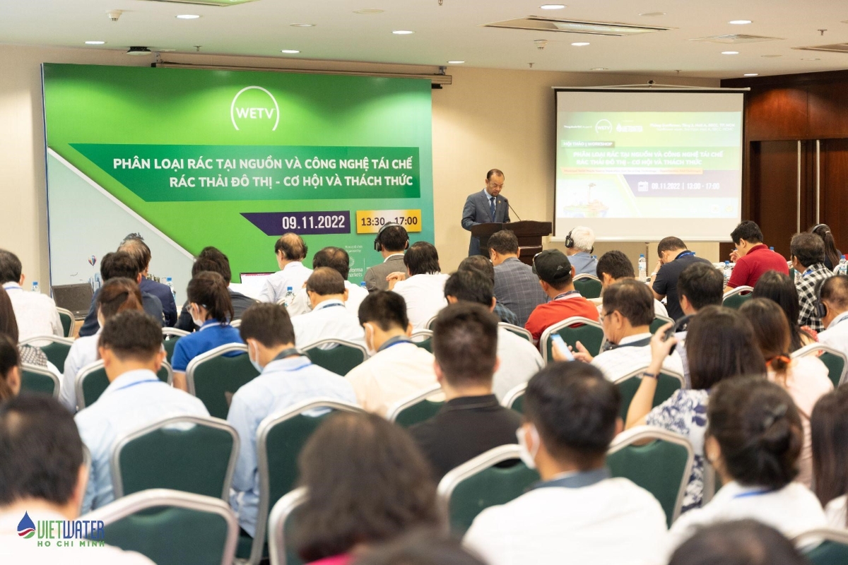 Hội thảo tại triển l&atilde;m WETV quy tụ nhiều kh&aacute;ch mời v&agrave; chuy&ecirc;n gia h&agrave;ng đầu trong ng&agrave;nh. (H&igrave;nh: WETV 2022).
