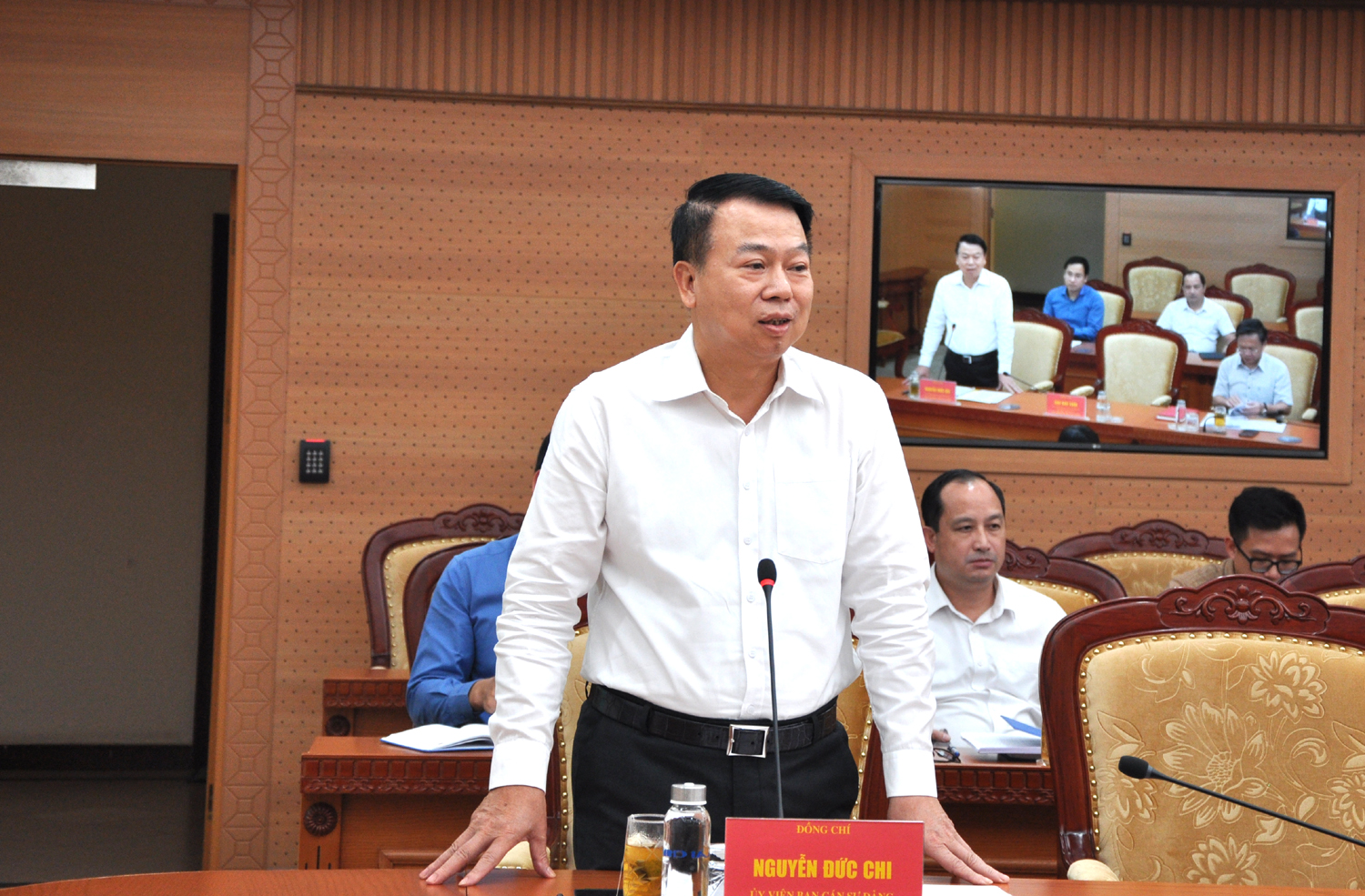Thứ trưởng Nguyễn Đức Chi phát biểu chỉ đạo tại hội nghị.