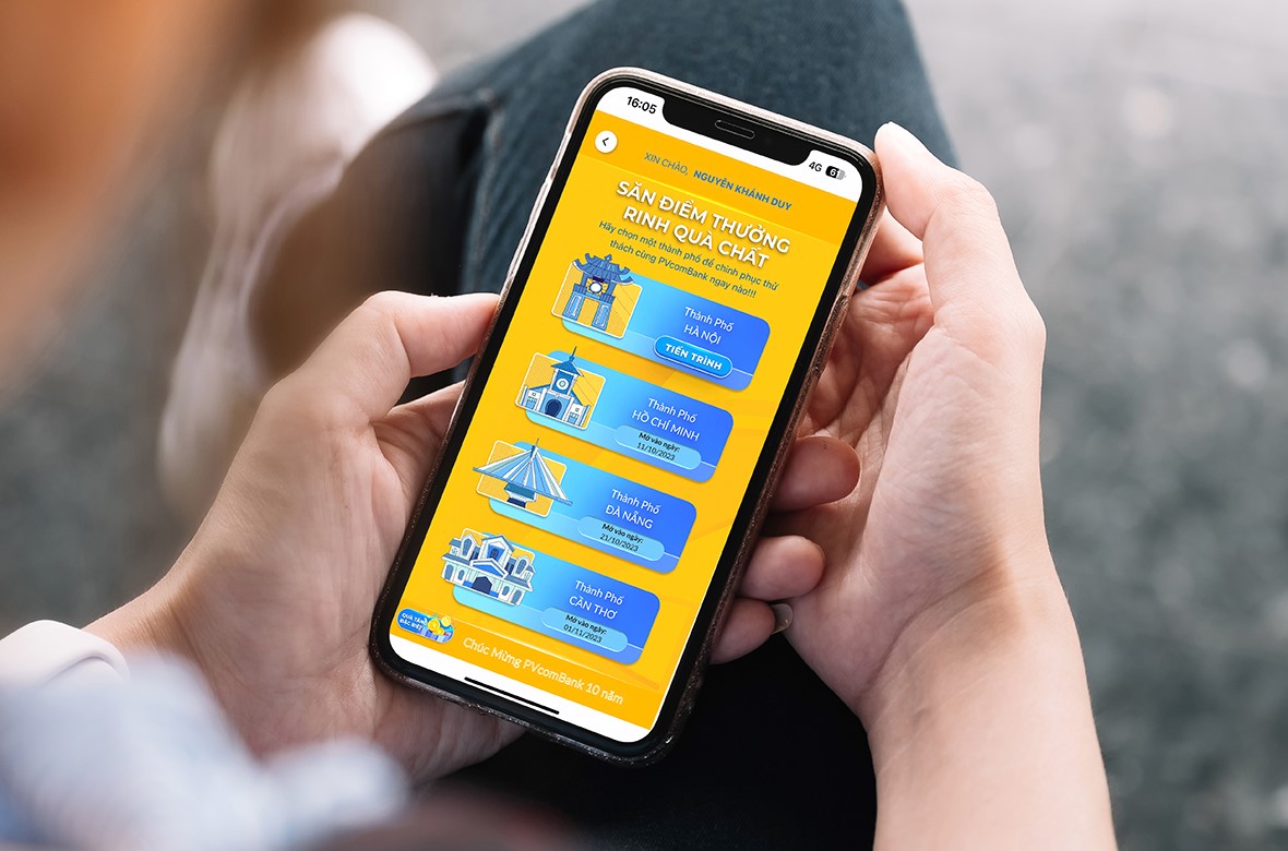 Hoạt động &ldquo;Săn điểm thưởng - Rinh qu&agrave; chất&rdquo; hứa hẹn sẽ mang đến cho c&aacute;c kh&aacute;ch h&agrave;ng của PVcomBank những bất ngờ th&uacute; vị.