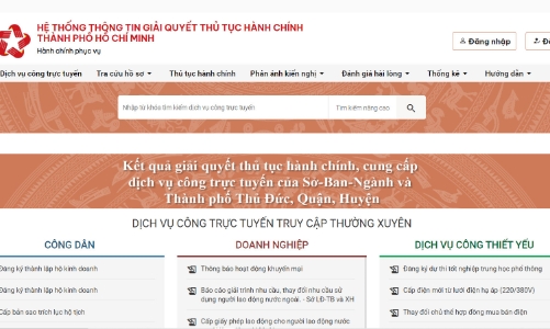 Sở Xây dựng TP.HCM sẽ cung cấp dịch vụ công trực tuyến đối với 22 thủ tục hành chính