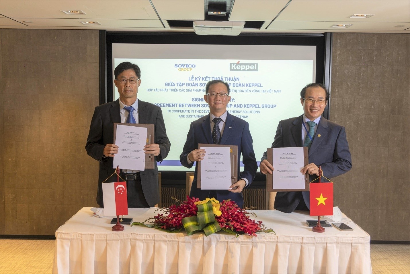 Keppel, Tập đoàn Sovico và Công ty Địa ốc Phú Long ký thỏa thuận hợp tác về phát triển dự án Mailand Hà Nội.