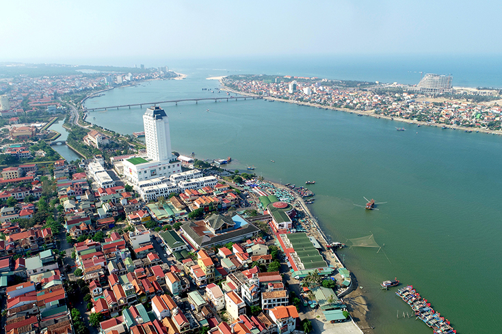 Một góc thành phố Đông Hới, tỉnh Quảng Bình