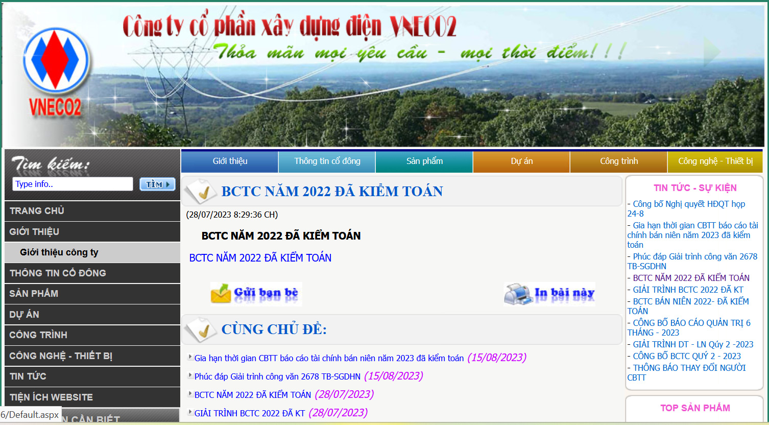 Trang web của VE2.