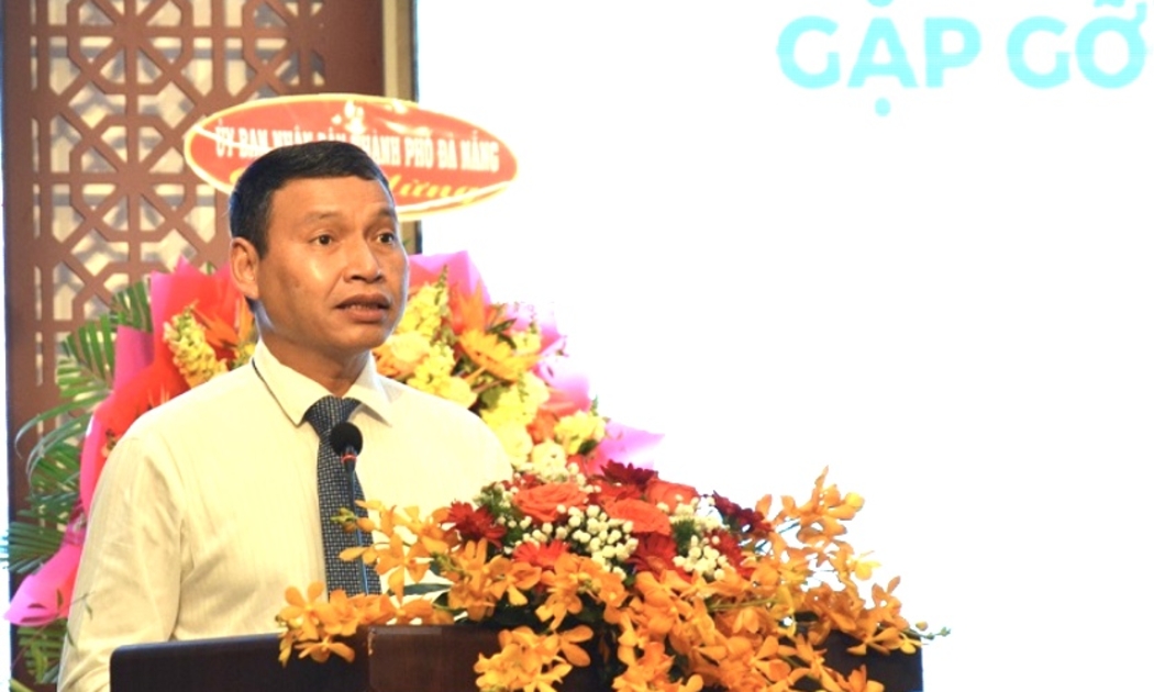 Phó Chủ tịch Thường trực UBND TP. Đà Nẵng Hồ Kỳ Minh phát biểu tại Hội nghị chính quyền gặp gỡ doanh nghiệp năm 2023.