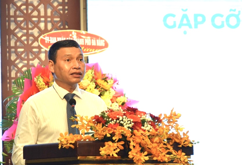 Phó Chủ tịch Thường trực UBND TP. Đà Nẵng Hồ Kỳ Minh phát biểu tại Hội nghị chính quyền gặp gỡ doanh nghiệp năm 2023.