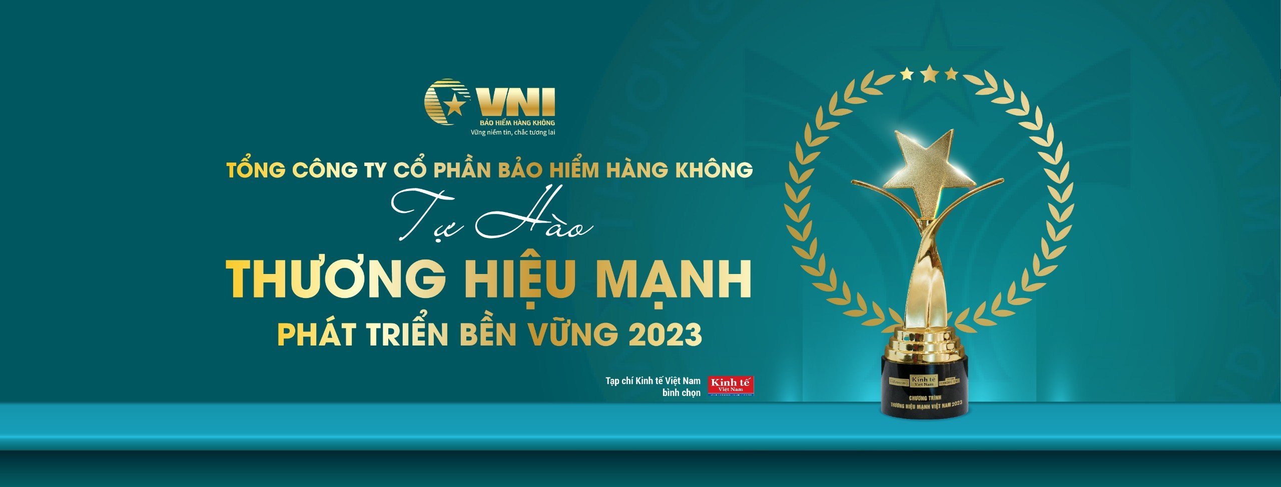 VNI vinh dự lần thứ 6 c&oacute; mặt trong Top c&aacute;c thương hiệu mạnh Việt Nam.