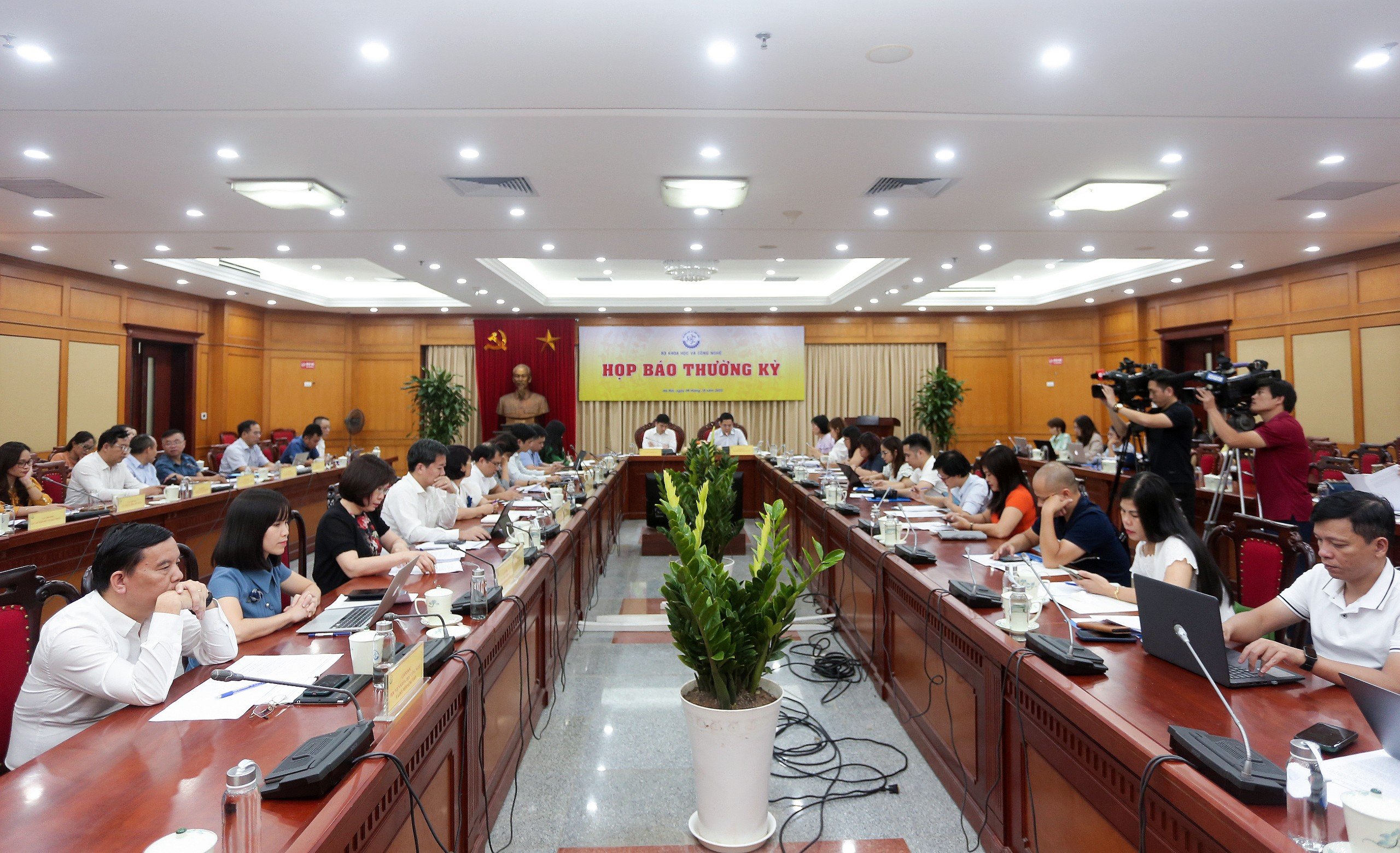 Họp b&aacute;o thường kỳ qu&yacute; 3/2023 của Bộ Khoa học v&agrave; C&ocirc;ng nghệ