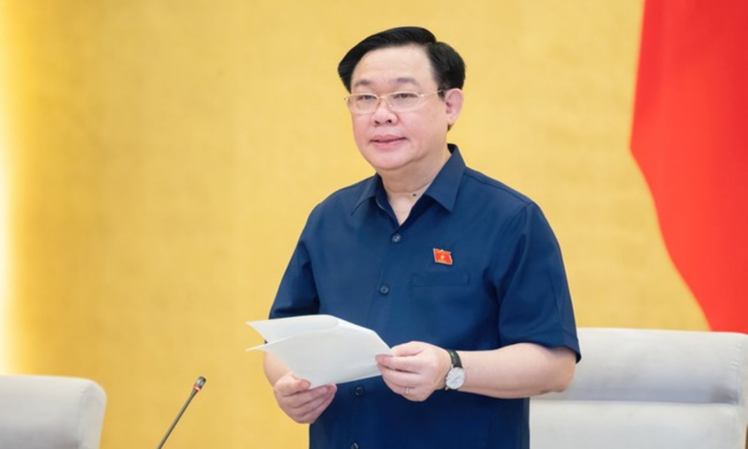 Chủ tịch Quốc hội Vương Đình Huệ phát biểu khai mạc phiên họp. Ảnh: TTXVN