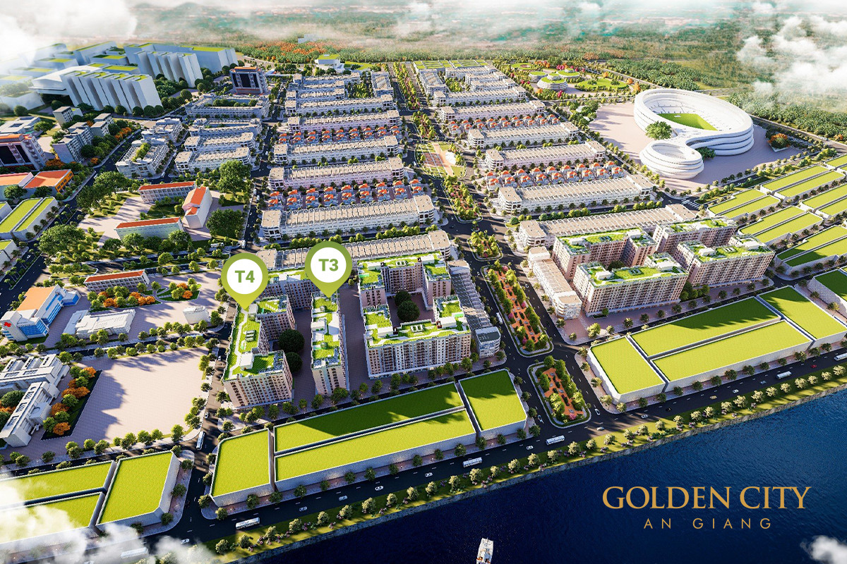 Nh&agrave; ở x&atilde; hội Golden City An Giang - Miền an cư hạnh ph&uacute;c giữa l&ograve;ng th&agrave;nh phố thịnh vượng.