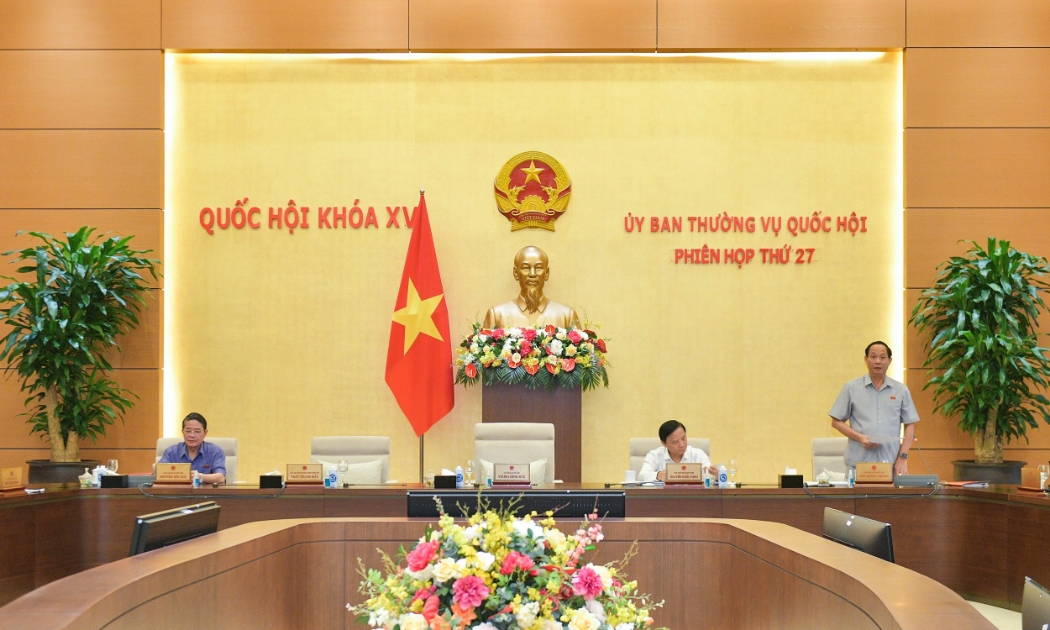 Phó Chủ tịch Quốc hội Trần Quang Phương điều hành Phiên họp. ảnh: Quốc hội