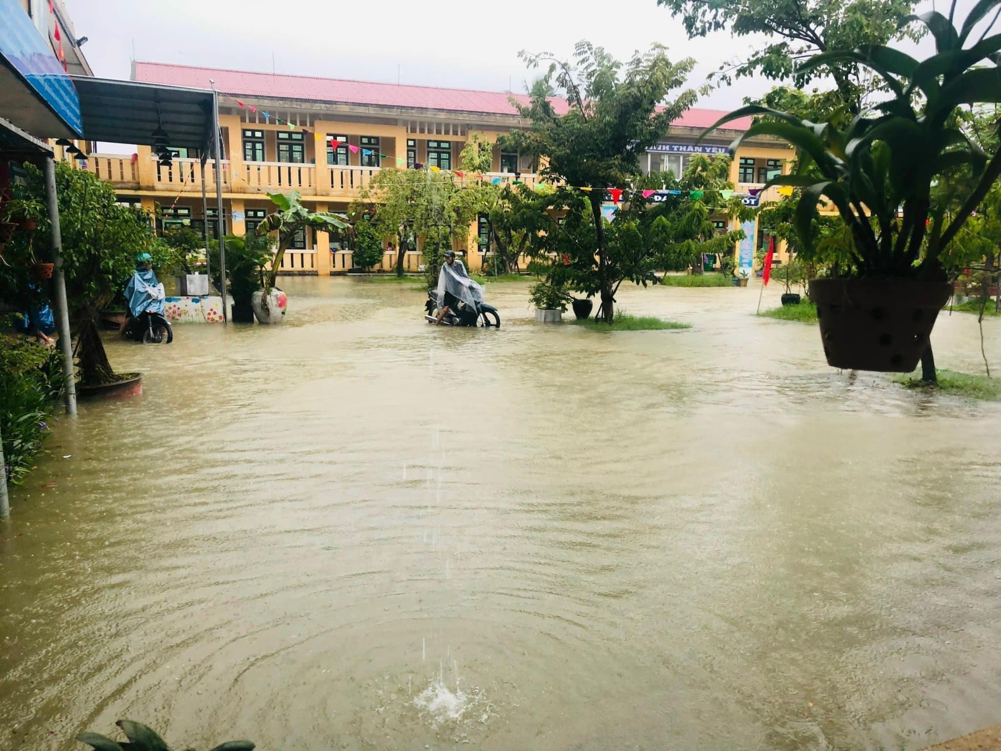 Do mưa lũ nên tại huyện Phong Điền có 2.960 học sinh (13 trường) phải nghỉ học trong sáng nay. Các trường học thuộc các xã Phú An, Phú Mỹ, Phú Xuân, Phú Hồ, Phú Lương, Phú Đa, Vinh Hà (huyện Phú Vang) nghỉ học từ chiều nay.