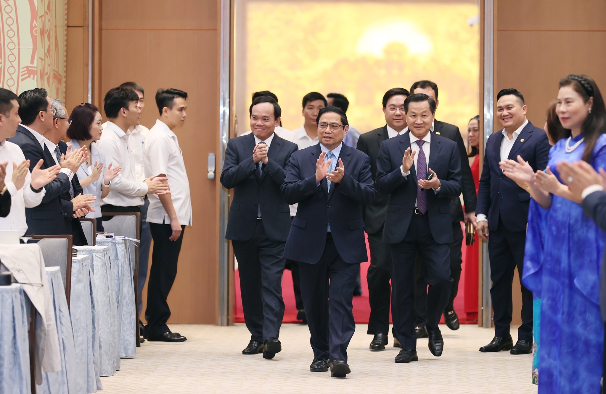 Thủ tướng Phạm Minh Chính: Doanh nhân là lực lượng chủ lực, tiên phong góp phần nâng cao vị thế Việt Nam.