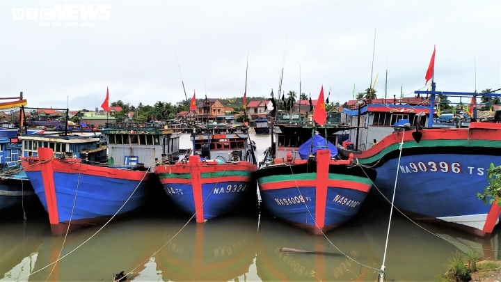 T&agrave;u thuyền ở Thanh H&oacute;a, Nghệ An cập bờ, neo đậu ứng ph&oacute; b&atilde;o số 5